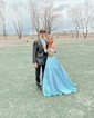 Ball Gown Off-the-shoulder Satin Corset Prom Dresses With Beading