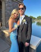 Sheath/Column V-neck Sparkly Sequin Prom Dresses With Appliques