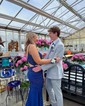 Mermaid V-neck Jersey Cut Out Beaded Prom Dresses