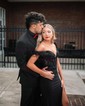 Mermaid Off-the-shoulder Stretch Crepe Prom Dresses With Appliques