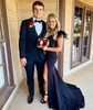 Mermaid Off-the-shoulder Stretch Crepe Prom Dresses With Appliques