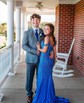 Mermaid V-neck Jersey Corset Beaded Prom Dresses