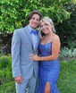 Mermaid Scoop Neck Tulle Prom Dresses With Appliques