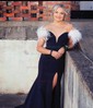 Mermaid Jersey Off-the-shoulder Prom Dresses With Feather