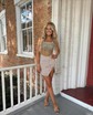 Corset Bubblegum Bodycon Sequin Homecoming Dresses