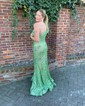 Mermaid One Shoulder Sparkly Sequin Prom Dresses