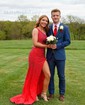 Mermaid One Shoulder Jersey Cut Out Beaded Prom Dresses