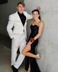 Mermaid Cowl Neck Satin Corset Prom Dresses With Ruched
