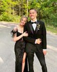Mermaid V-neck Sparkly Sequin Prom Dresses With Appliques