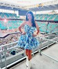 Cute Skater Chiffon Tiered Ruffle Homecoming Dresses