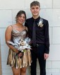 Corset Metallic V-neck Ruched Homecoming Dresses