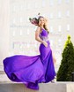 Mermaid One Shoulder Jersey Beaded Prom Dresses With Ruched