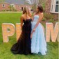 Ball Gown Sweetheart Tulle Tiered Prom Dresses With Appliques