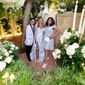 Ball Gown/Princess V-neck Satin Sweep Train Wedding Dresses With Split Front