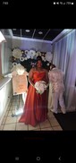Ball Gown/Princess V-neck Satin Sweep Train Wedding Dresses With Split Front