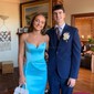 Sheath/Column V-neck Satin Prom Dresses With Ruched