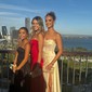 Sheath/Column Strapless Satin Corset Prom Dresses With Ruched