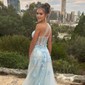 Ball Gown One Shoulder Tulle Prom Dresses With Appliques