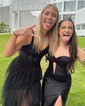 Mermaid Strapless Satin Cut Out Prom Dresses With Ruched