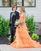 Ball Gown Halter Tulle Ruffle Tiered Prom Dresses