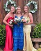 Sheath/Column Cowl Neck Satin Corset Prom Dresses With Ruched
