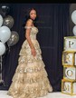 Princess Off-the-shoulder Sequin Tiered Prom Dresses