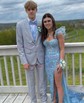 Mermaid V-neck Sparkly Sequin Prom Dresses With Appliques