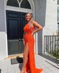 Mermaid One Shoulder Cut Out Sparkly Sequin Prom Dresses