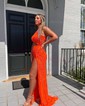 Mermaid One Shoulder Cut Out Sparkly Sequin Prom Dresses