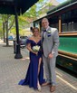 Mermaid Off-the-shoulder Stretch Crepe Prom Dresses With Appliques