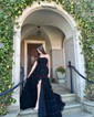 Ball Gown Strapless Tulle Tiered Prom Dresses With Appliques