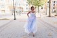 Ball Gown Scoop Neck Tulle Prom Dresses With Appliques