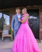 Ball Gown Sweetheart Tulle Ruffle Prom Dresses With Ruched