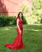 Mermaid Sweetheart Sequined 3D Floral Prom Dresses With Appliques