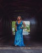 Mermaid V-neck Backless Sparkly Sequin Prom Dresses