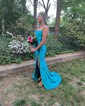 Sheath/Column Sweetheart Satin Corset Prom Dresses With Ruched