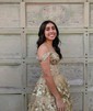 Ball Gown Off-the-shoulder Tulle Tiered Prom Dresses With Appliques