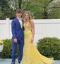 Mermaid V-neck Lace Corset Prom Dresses With Appliques
