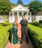 Mermaid V-neck Sparkly Velvet Sequin Prom Dresses With Beading