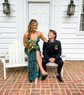 Mermaid V-neck Sparkly Velvet Sequin Prom Dresses With Beading