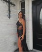 Sheath/Column One Shoulder Sequin Cut Out Prom Dresses