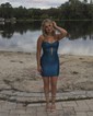 Lilac Cutout Sweetheart Satin Ruched Bodycon Homecoming Dresses