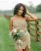 Corset Bodycon Sequin Beaded Homecoming Dresses