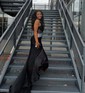 Mermaid One Shoulder Jersey Beaded Prom Dresses With Ruched