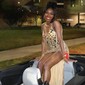 Mermaid V-neck Sparkly Velvet Sequin Prom Dresses With Beading
