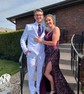 Mermaid V-neck Sparkly Velvet Sequin Prom Dresses With Beading