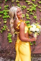 Mermaid Off-the-shoulder Satin Cut Out Prom Dresses