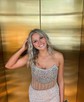 Sheath/Column Strapless Sparkly Sequin Prom Dresses With Beading