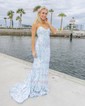 Mermaid Strapless Sparkly Sequin Prom Dresses