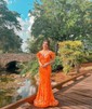 Mermaid Off-the-shoulder Sparkly Sequin Prom Dresses With Feather